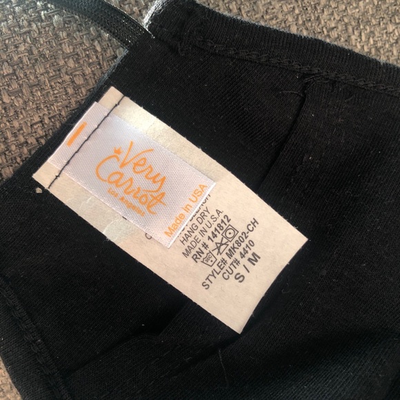 New Black Cotton Face Mask S/M ✨with 2 filters✨ - Picture 10 of 15